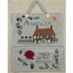 Cross Stitch Guild August Calendar Posey Pocket