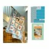 Amber Makes Sewing Block Of The Month Quilt Finishing Panel & Instructions - Teal -SEWINGSTREET Sales cw6671