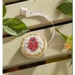 Cross Stitch Guild Ladybird Covered Tape Measure Kit