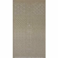 Sashiko Tsumugi Preprinted Geo 20 Grey Fabric Panel 108x61cm