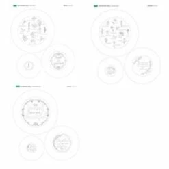 Embroidery Slogan Fabric Panel Mega Bundle. Save £5.00