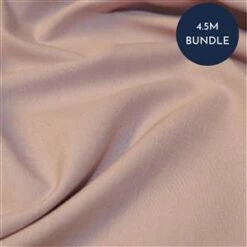 Yarn Dyed Pink Cotton Chambray Fabric Bundle (4.5m)