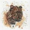 Bree Merryn Layla The Leopard Cross Stitch Kit On Aida (25.5cm X 25.5cm) -SEWINGSTREET Sales gqc263