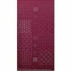 Sashiko Tsumugi Preprinted Geo 19 Deep Red Fabric Panel 108x61cm 1 Sashiko Tsumugi Preprinted Geo 19 Deep Red Fabric Panel 108x61cm -SEWINGSTREET Sales ho9908