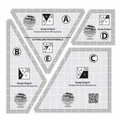 Creative Grids® Non-Slip Scrap Crazy 15.2cm (6") By Karen Montgomery