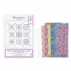 Alice Caroline Liberty Kaleidoscope Quilt Block 7