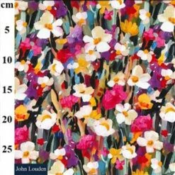 Bright Floral Printed Viscose Poplin Fabric Bundle (6m)
