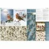Debbi Moore Blue Winter Robins In Hats Tote Bag Fabric Panel (140cm X 95cm) -SEWINGSTREET Sales mpuu81