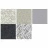 Modern Beads Quilt Grey & White FQ's (5pcs) -SEWINGSTREET Sales mr8821