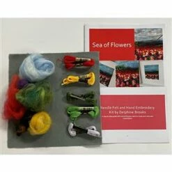 Delphine Brooks' Sea Of Flowers Felting Kit