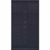 Sashiko Tsumugi Preprinted Geo 20 Black Fabric Panel 108x61cm -SEWINGSTREET Sales nh9913