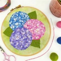 Oh Sew Bootiful Hydrangea Embroidery Kit