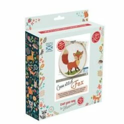 The Crafty Kit Company Fox Cross Stitch Kit -SEWINGSTREET Sales oyc723 2