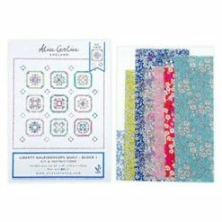 Alice Caroline Liberty Kaleidoscope Quilt Block 1