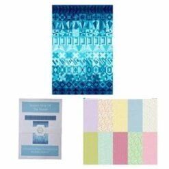 Jenny Jackson's Pastel FPP January Strip Of The Month Kit: Pattern, Fabric Panel & Ready To Use Templates