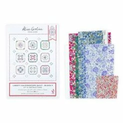 Alice Caroline Liberty Kaleidoscope Quilt Block 9