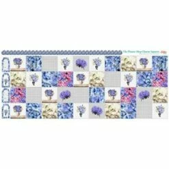 Amber Makes The Flower Shop Charm Squares September Flowers (140cm X 60cm)