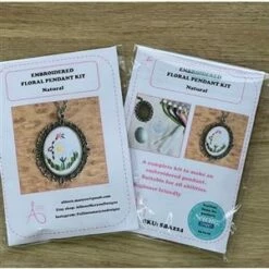 Allison Maryons New Embroidery Pendant - Ecru