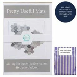 Jenny Jackson's EPP Pretty Useful Mats Pattern Plus 60 Paper Pieces