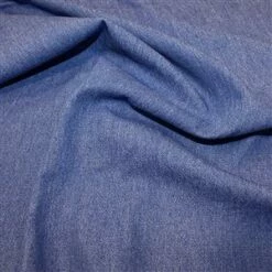 8oz Medium/Heavy Weight Washed Denim Cotton - Medium Blue Fabric Bundle (1.5m)