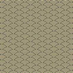 Oriental Arts Japanese Sashiko Rainbows Beige Extra Wide Backing Fabric 0.5m (274cm Width)