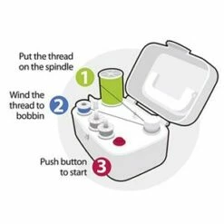 Simplicity Sidewinder Battery Operated Portable Bobbin Winder -SEWINGSTREET Sales uos063 1