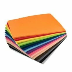Acrylic Felt Assorted 23 X 30cm 60 Pieces