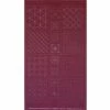 Sashiko Tsumugi Preprinted Geo 20 Deep Red Fabric Panel 108x61cm 2 Sashiko Tsumugi Preprinted Geo 20 Deep Red Fabric Panel 108x61cm -SEWINGSTREET Sales vz9941