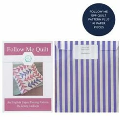 Jenny Jackson Follow Me EPP Quilt Instructions Plus 98 Paper Pieces