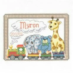 Celebration - Animal Magic Birth Sampler Cross Stitch Kit (24.5 X 17.5cm)