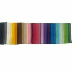 Felt Square Rainbow Of Premium Wool Blend 15.24 X 15.25cm (6 X 6") 45 Pieces