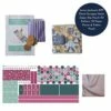Jenny Jackson's EPP Floral Scrappy Hexie Zippy Slip Pouch Kit: Pattern, 70 Paper Pieces & Fabric Panel -SEWINGSTREET Sales xp6664