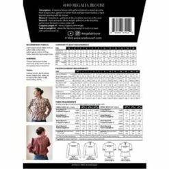 Regalia Blouse Pattern 00-20 By Sew House Seven -SEWINGSTREET Sales yght02 1