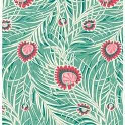 Liberty Peacock Dance Green Extra Wide Backing Fabric 0.5m (272cm)