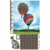Neil Garratt's Hot Air Balloon Attic Window Panel (140cm X 89cm) -SEWINGSTREET Sales zxuu54